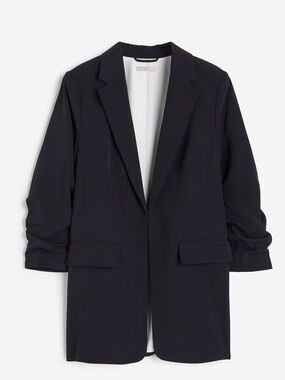 H&M Navy blue Longline Women’s Blazer Jacket